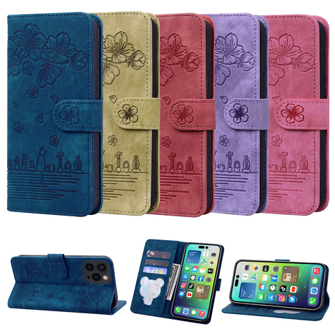 iPhone15 pro 手帳型 ケース ローズレッド