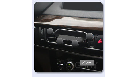 車用 スマホホルダー グレー