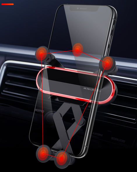 車用 スマホホルダー シルバー